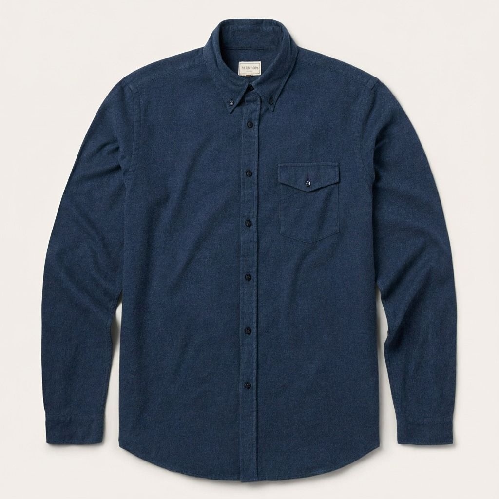Heathered Button-Down Shirt