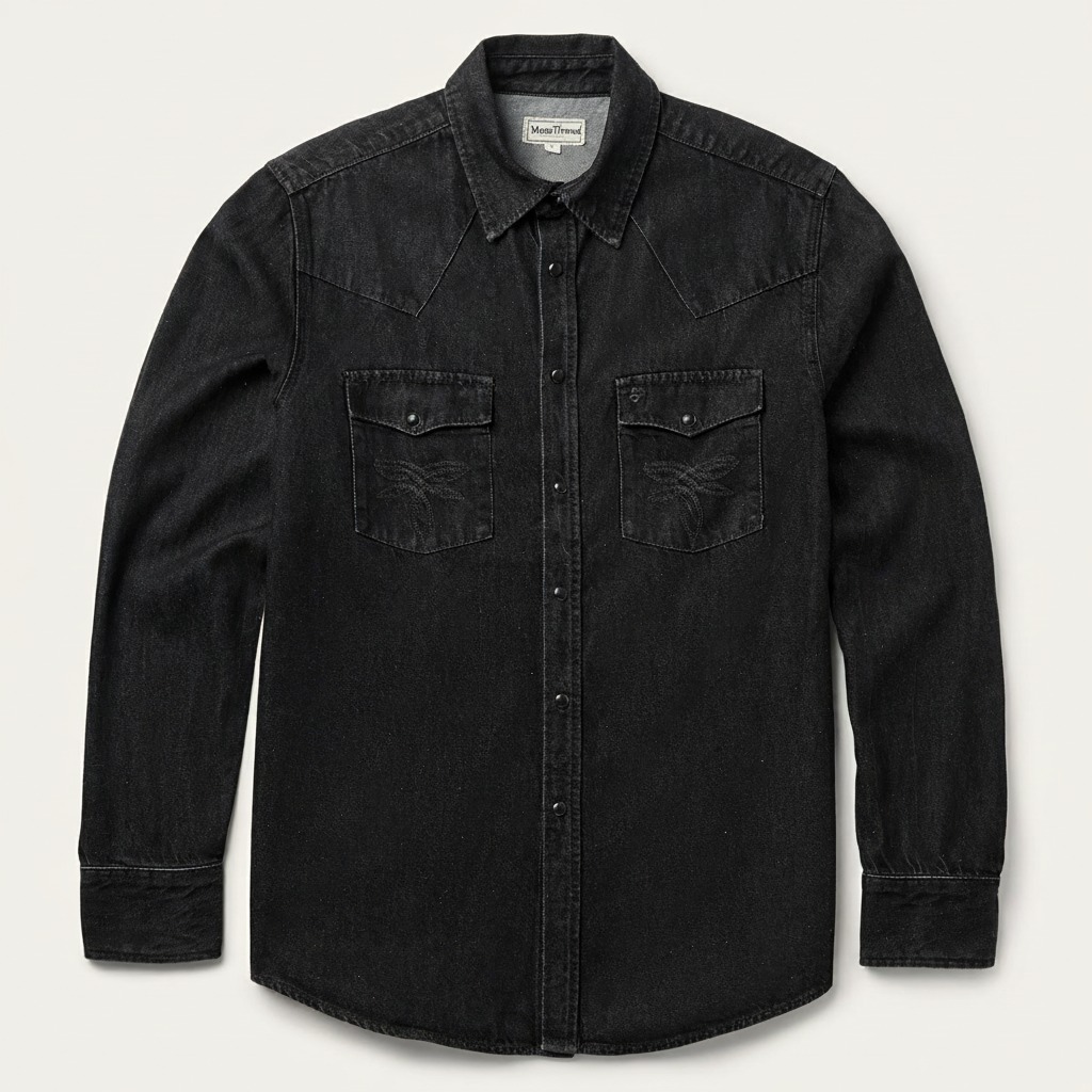 Boot Stitch Denim Shirt-MesaThread