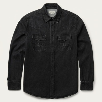 Boot Stitch Denim Shirt-MesaThread