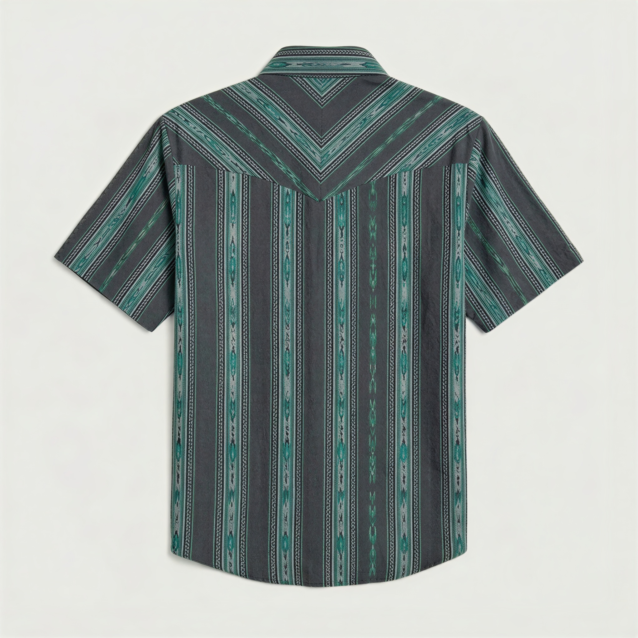 The Midnight Canyon Stripe - Short Sleeve - Dusk Teal