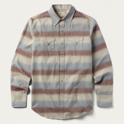 The Mojave Dusk | Ombre Stripe Heritage Western Shirt