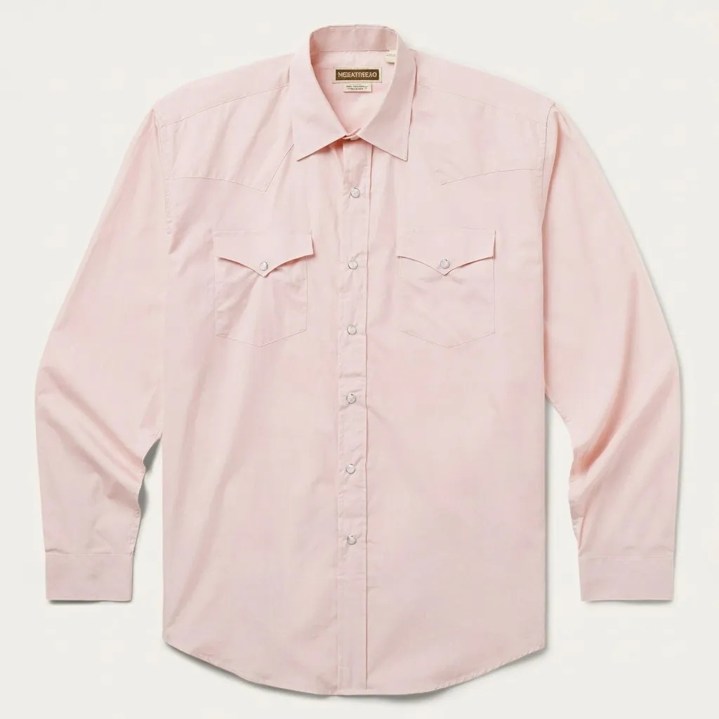 The Dusty Rose Horizon | Essential Solid Western Shirt