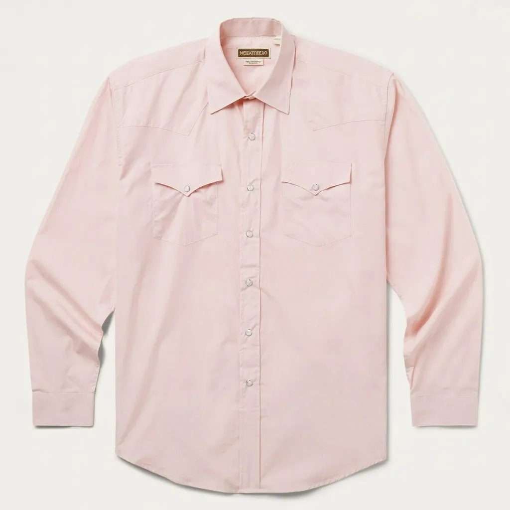 The Dusty Rose Horizon | Essential Solid Western Shirt