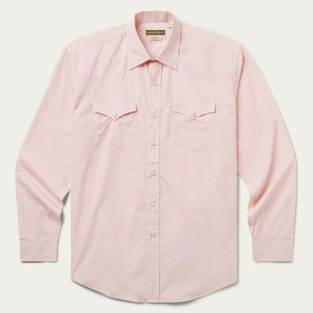 Pink End-On-End Western Shirt-MesaThread