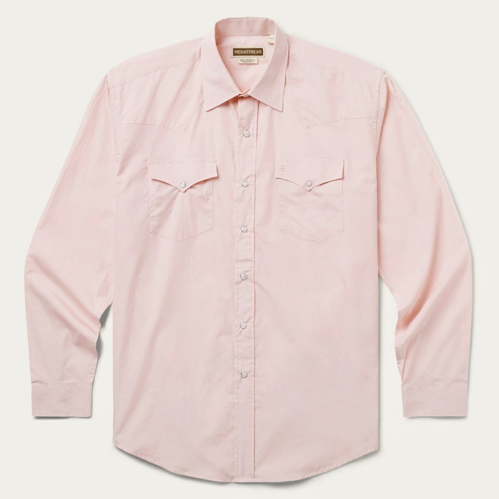 Pink End-On-End Western Shirt-MesaThread