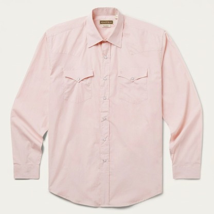 Pink End-On-End Western Shirt-MesaThread