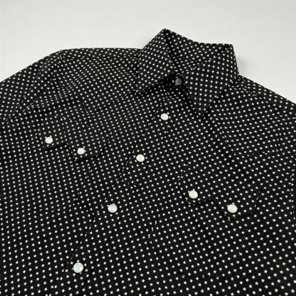 The Midnight Galaxy | Black Starburst Western Shirt