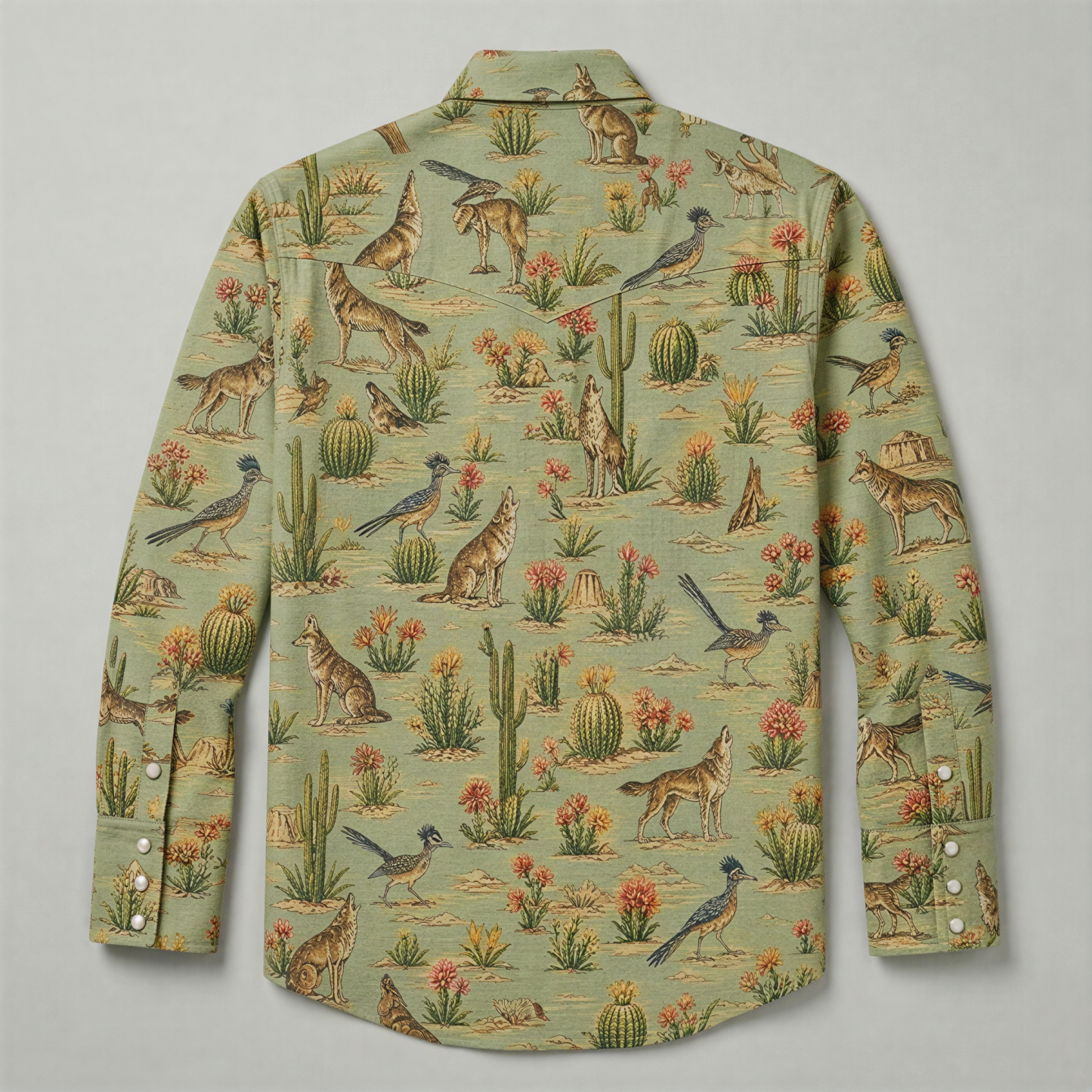 The Sage Wildwood | Vintage Illustrated Rodeo Western Shirt