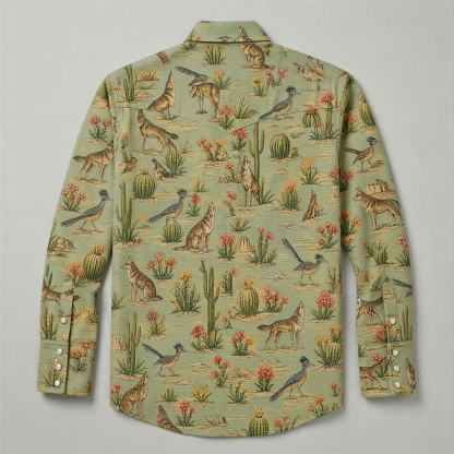 The Sage Wildwood | Vintage Illustrated Rodeo Western Shirt