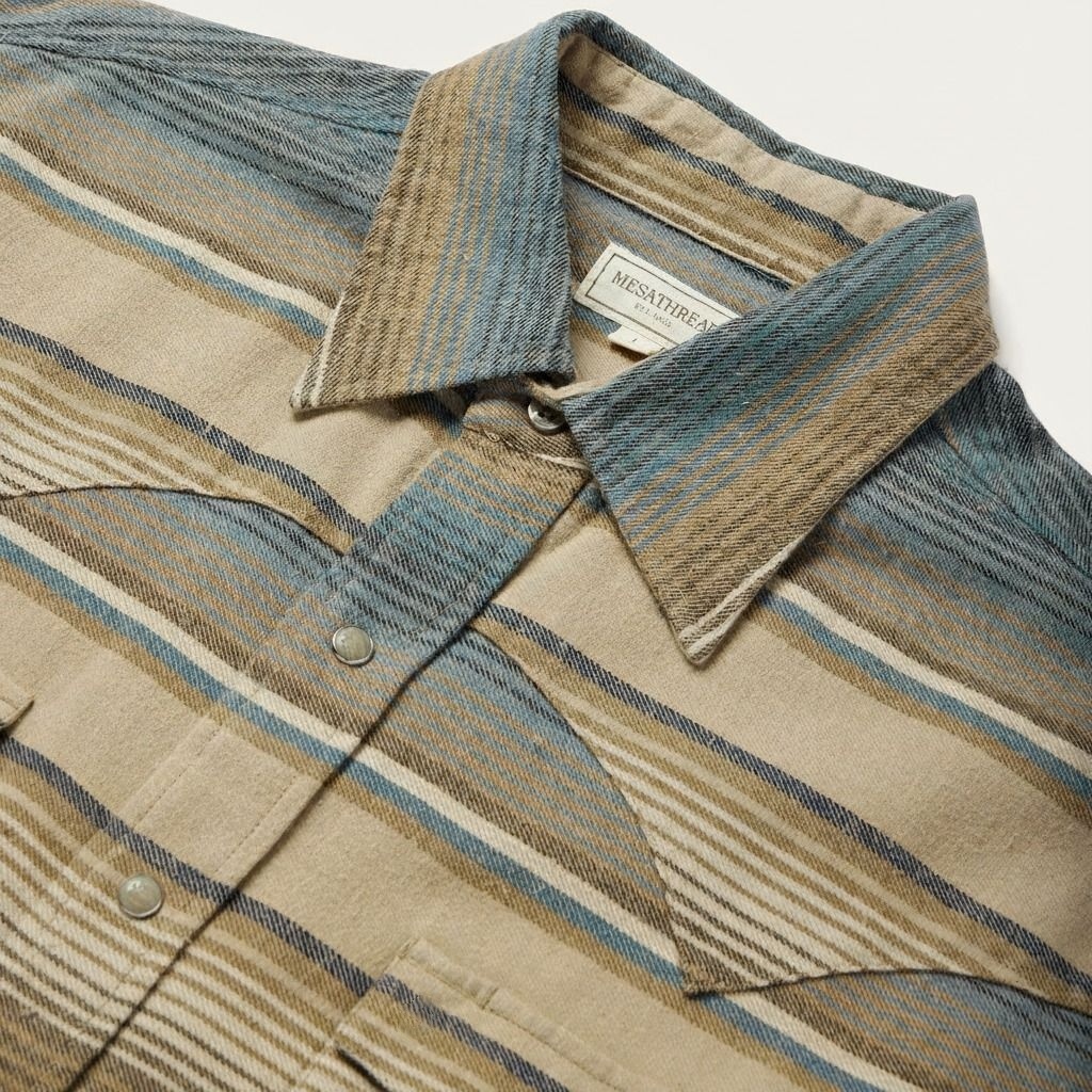 Blue Stripe Western Shirt