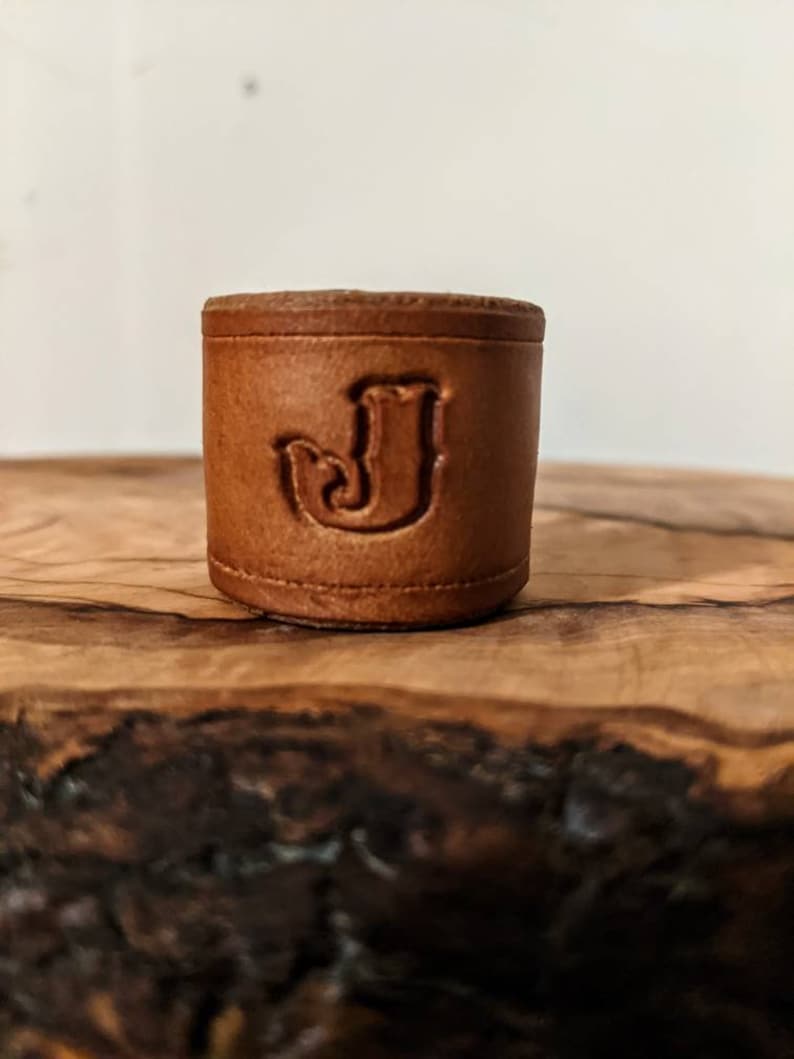 Personalized Bandana Slide Custom Letter/ Wildrag Slide/Bandana Slide/Western Style/Leather-MesaThread