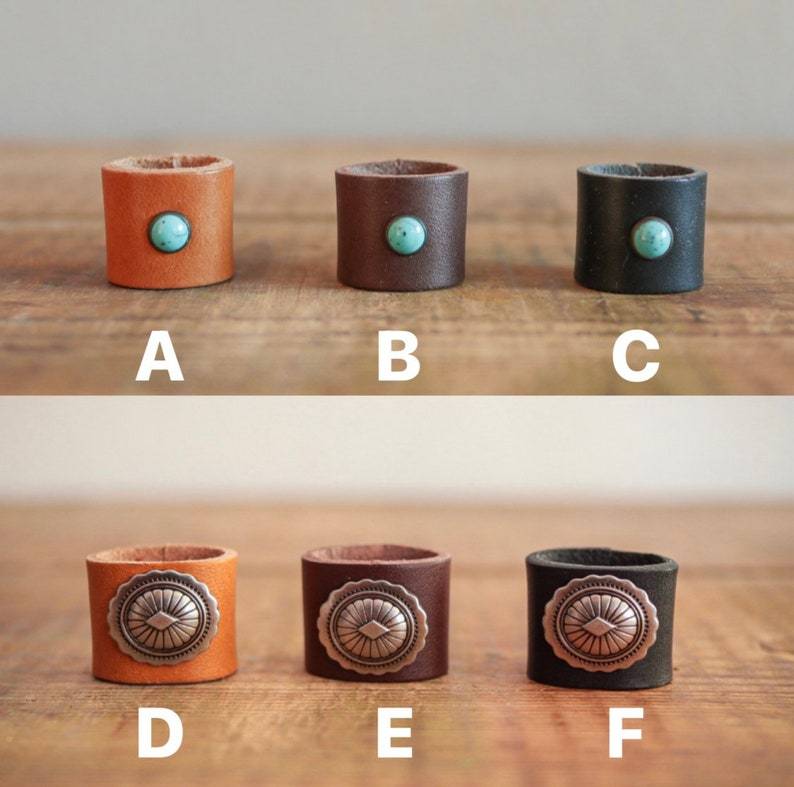 Mesathread bandana. Leather Slide. Turquoise stone.-MesaThread