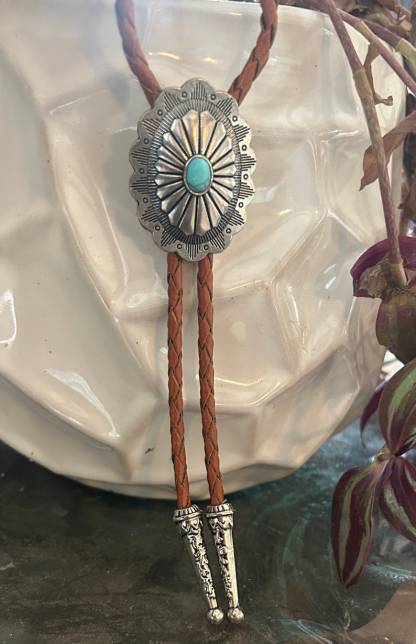 Southwestern Turquoise Bolo Tie-MesaThread