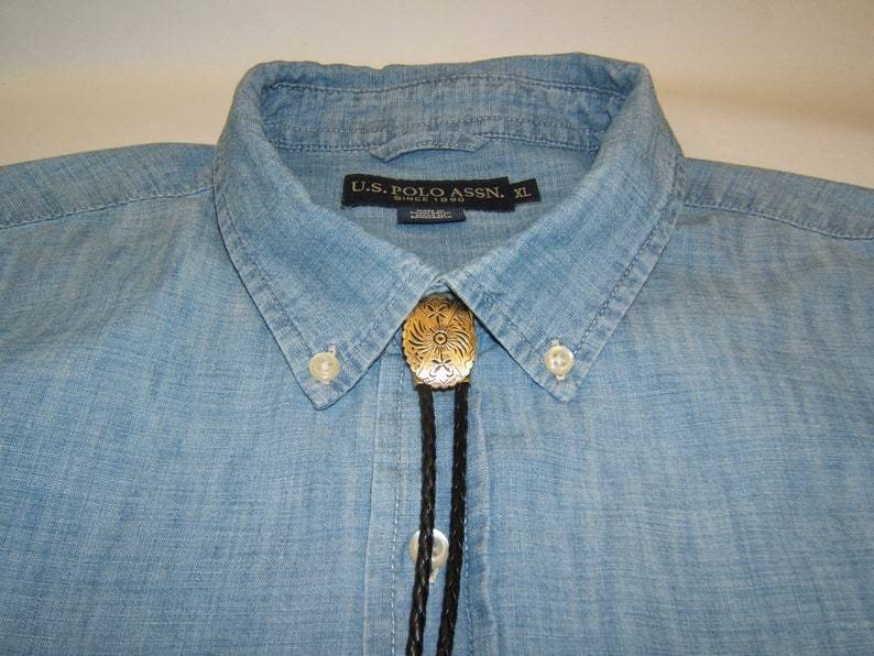 Pendant Satin Brass Bolo Tie Men Bolo Ties Women Bolotie-MesaThread