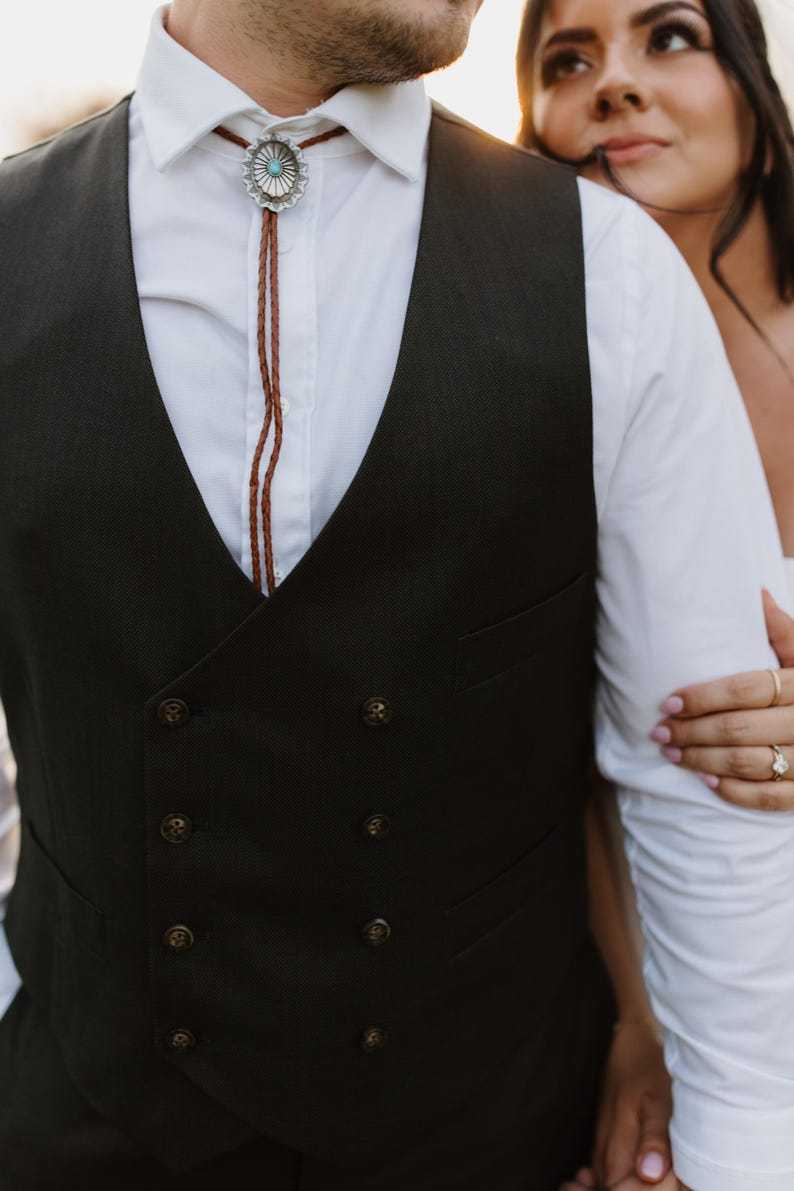 Southwestern Turquoise Bolo Tie-MesaThread