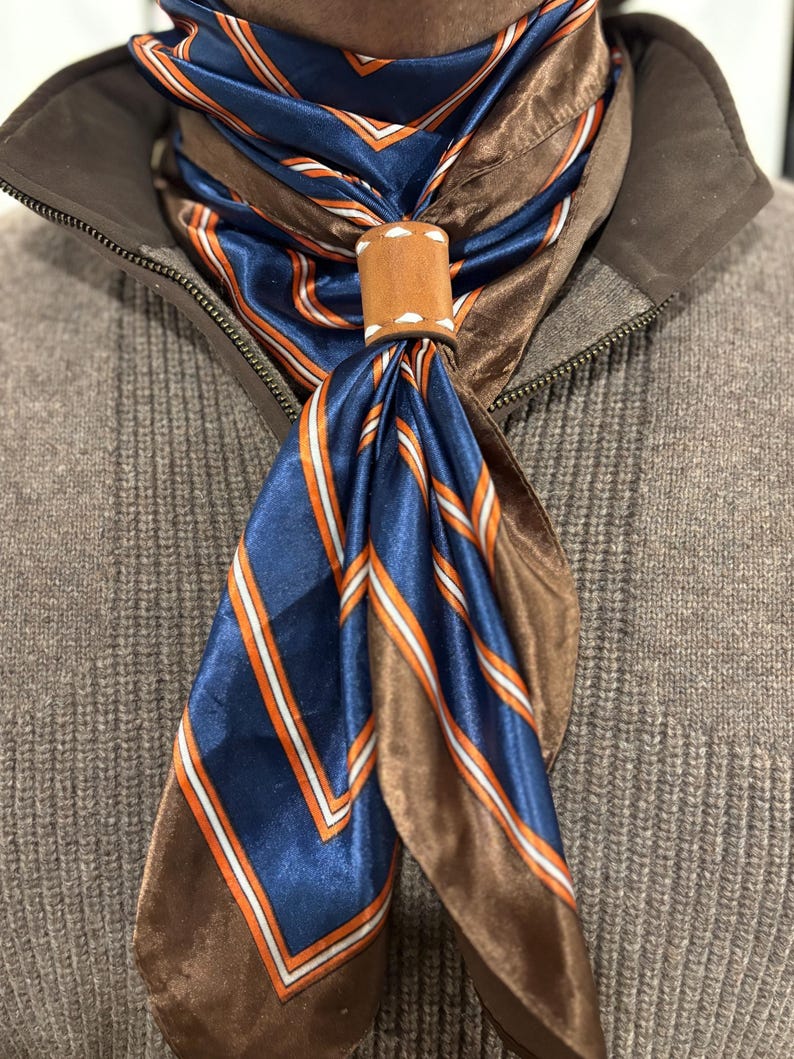 Handmade Leather Wild Rag Slide-MesaThread