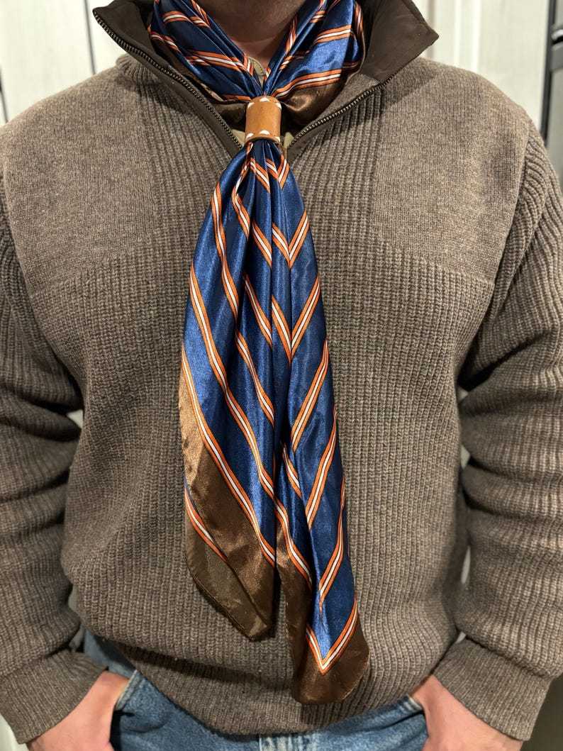 Handmade Leather Wild Rag Slide-MesaThread