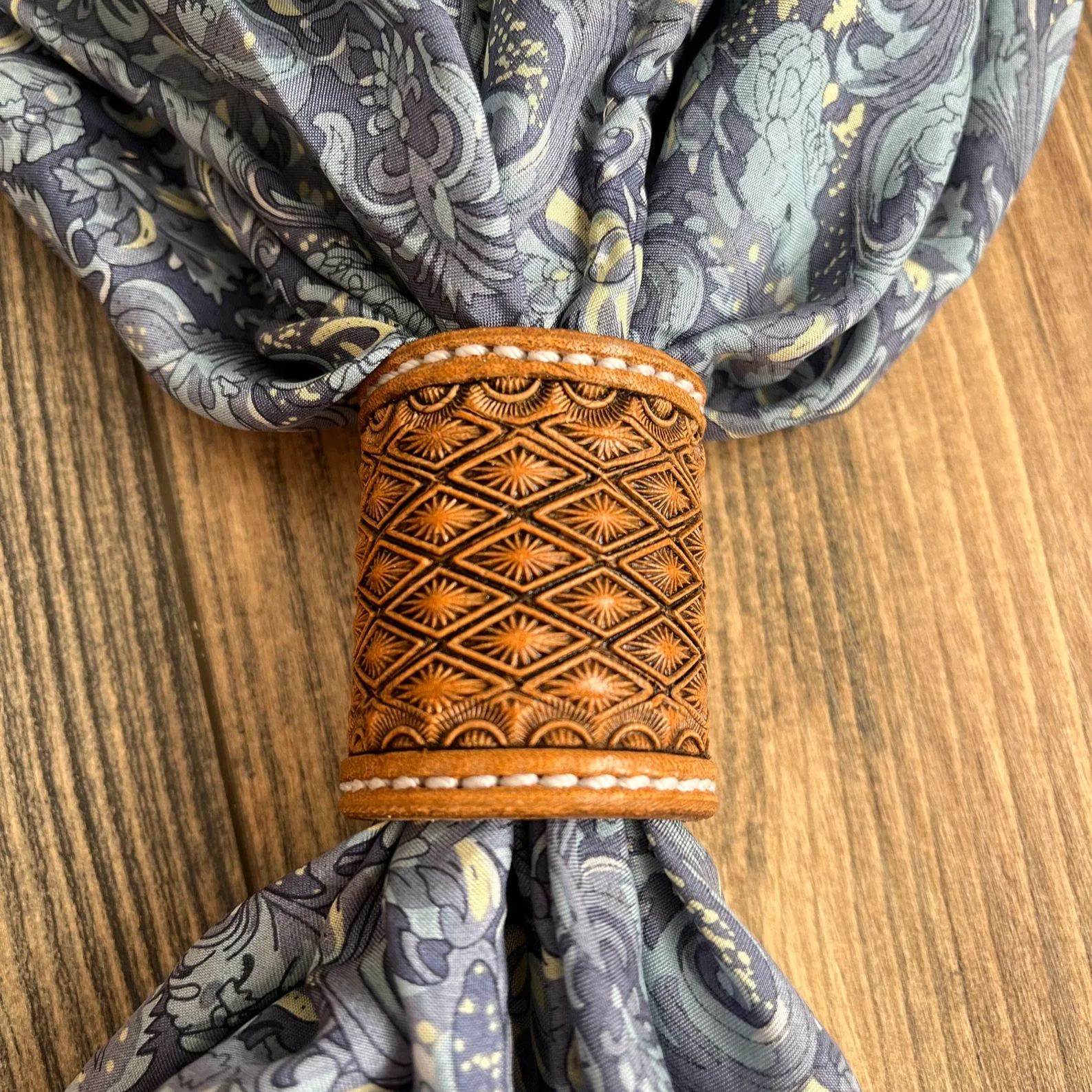 Leather Wild Rag Slide for Western