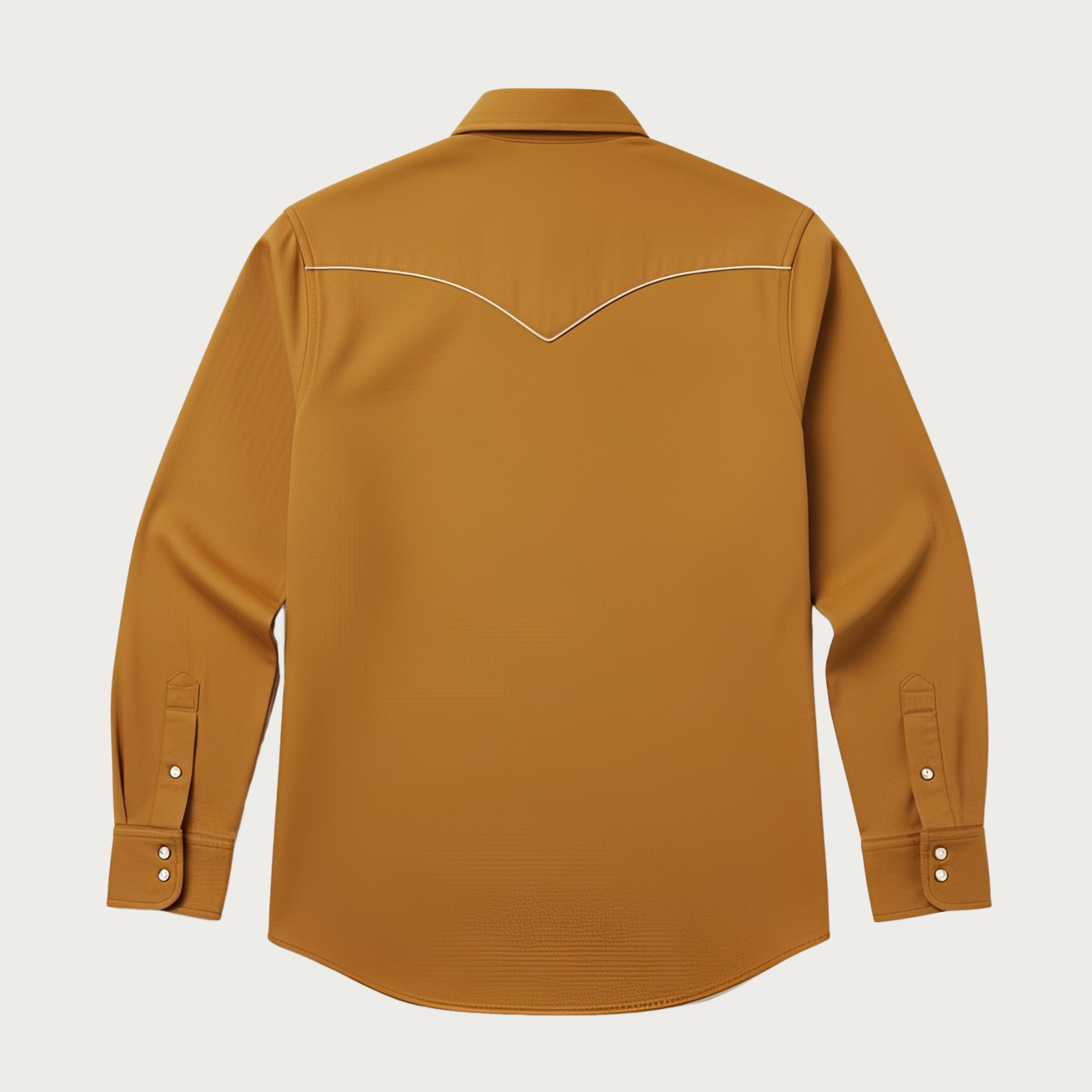 Southwestern Nomad: Diamond-Yoke Western Shirt – Earth Yellow