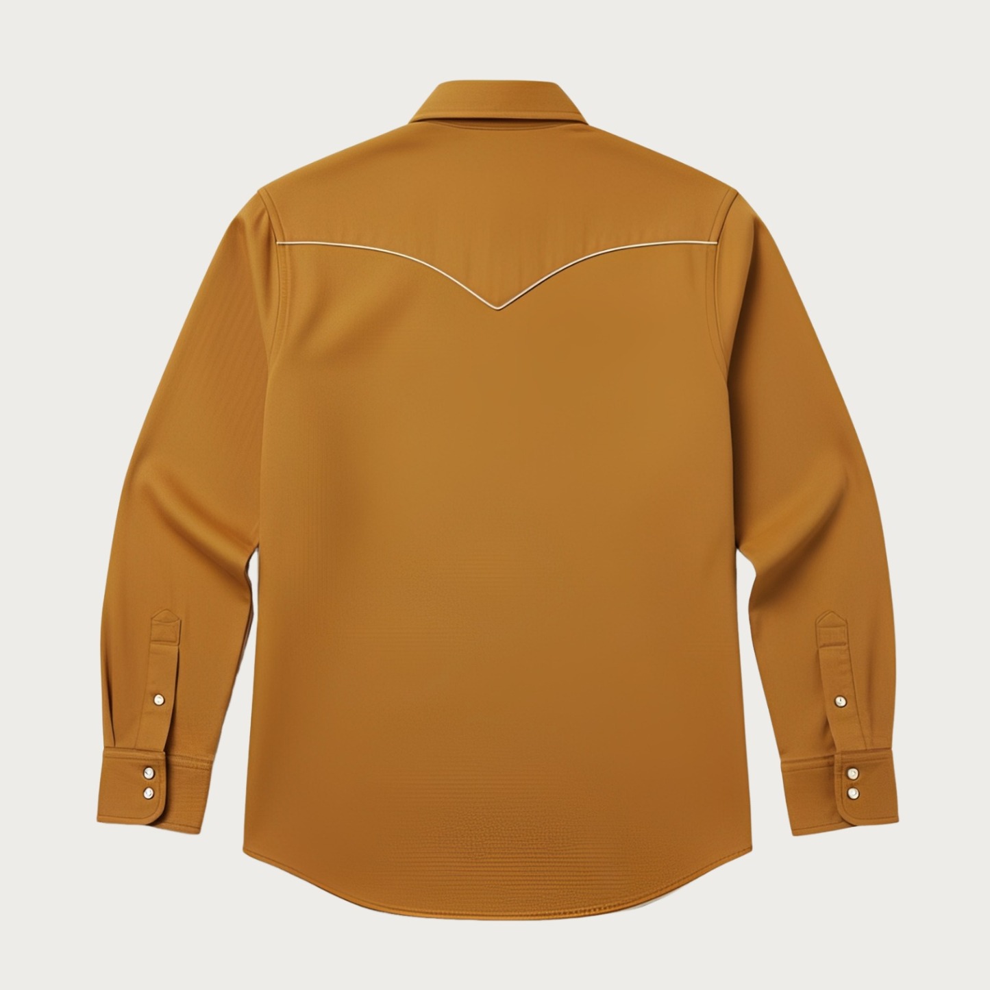 Southwestern Nomad: Diamond-Yoke Western Shirt – Earth Yellow