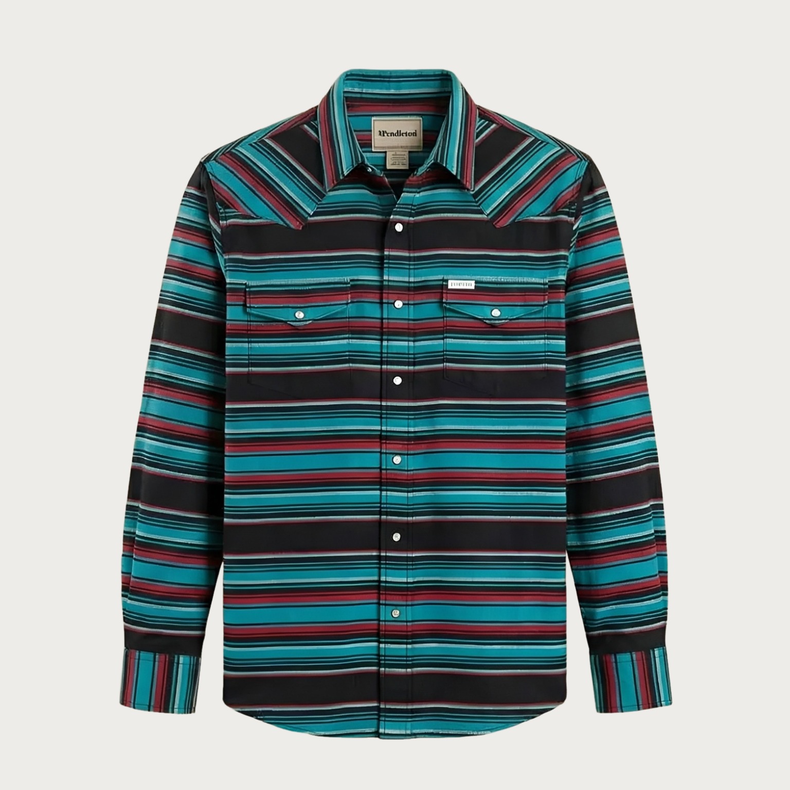 The Wyatt Pearl Snap | Heritage Serape Stripe Western Shirt - 1