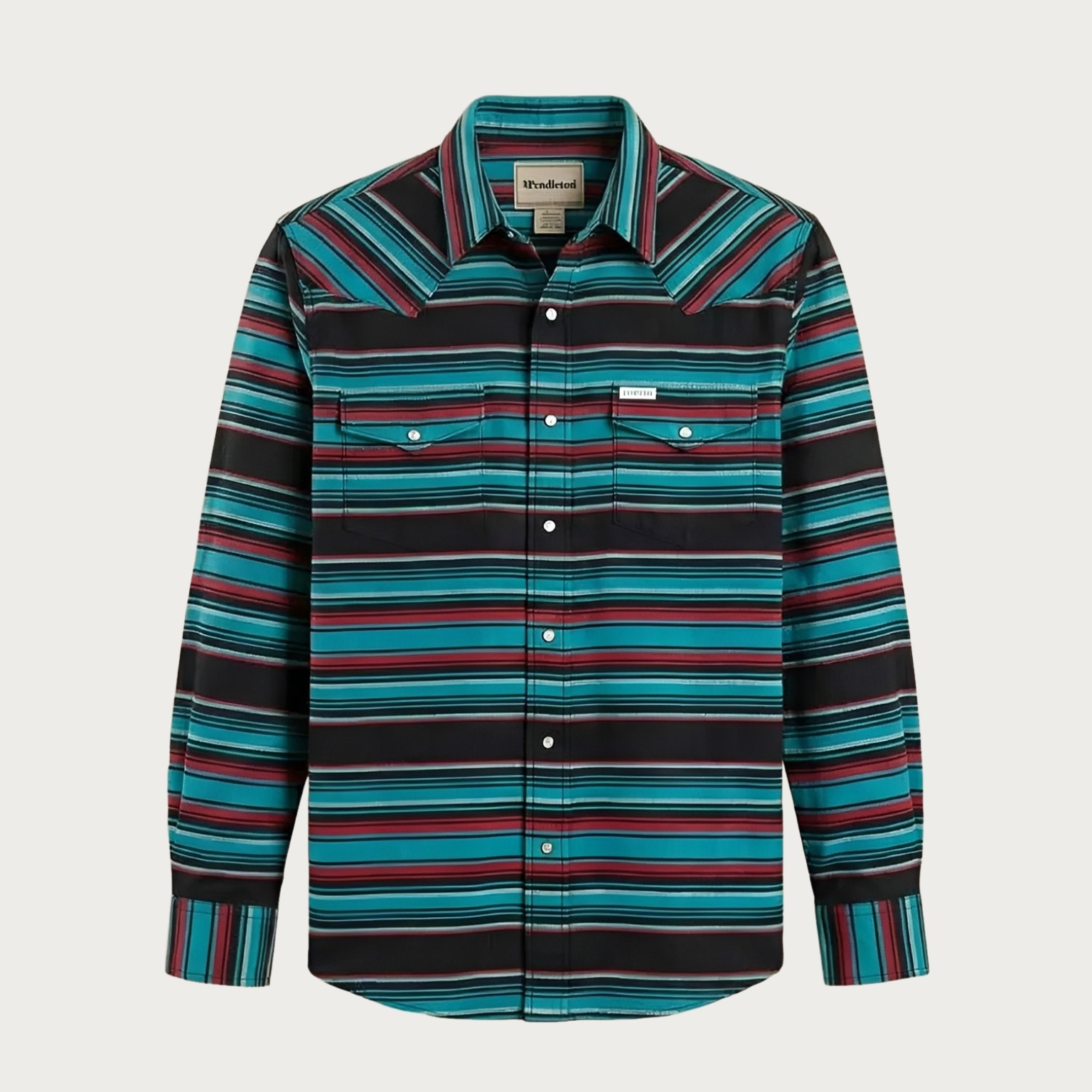 The Wyatt Pearl Snap | Heritage Serape Stripe Western Shirt - 2
