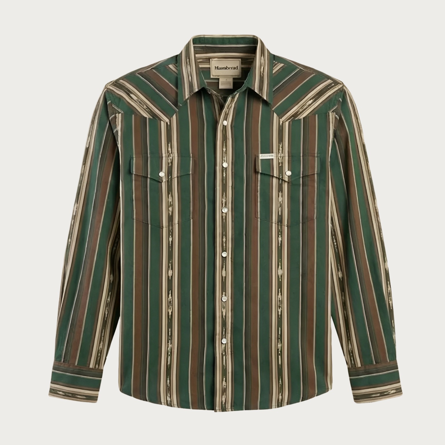 The Wyatt Pearl Snap | Heritage Serape Stripe Western Shirt - 1