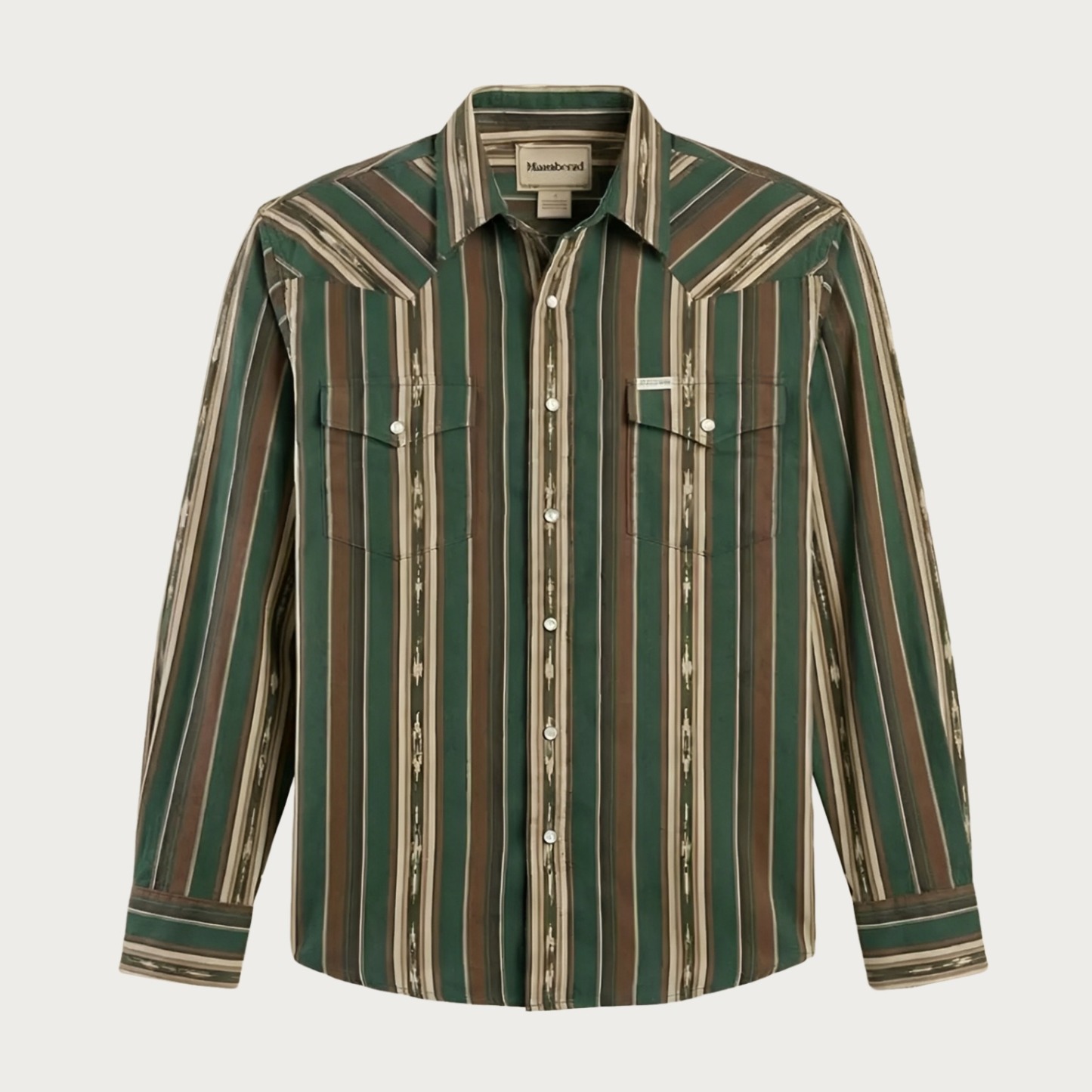 The Wyatt Pearl Snap | Heritage Serape Stripe Western Shirt - 2