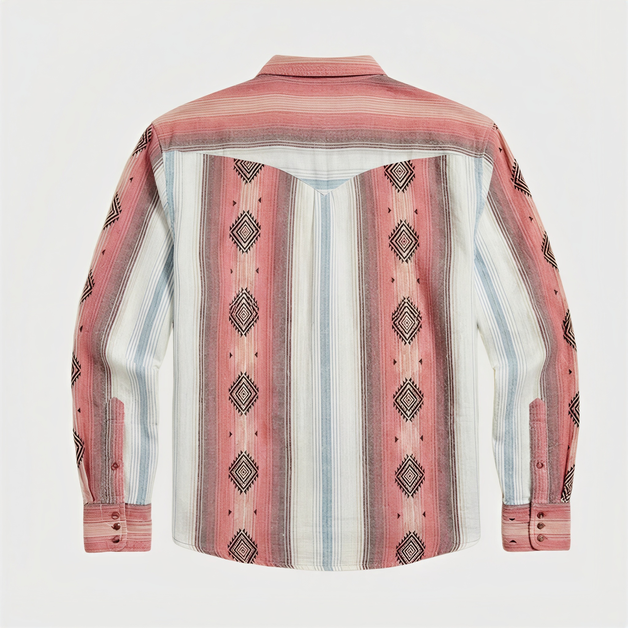The Wyatt Pearl Snap | Heritage Serape & Chevron Western Shirt - 1