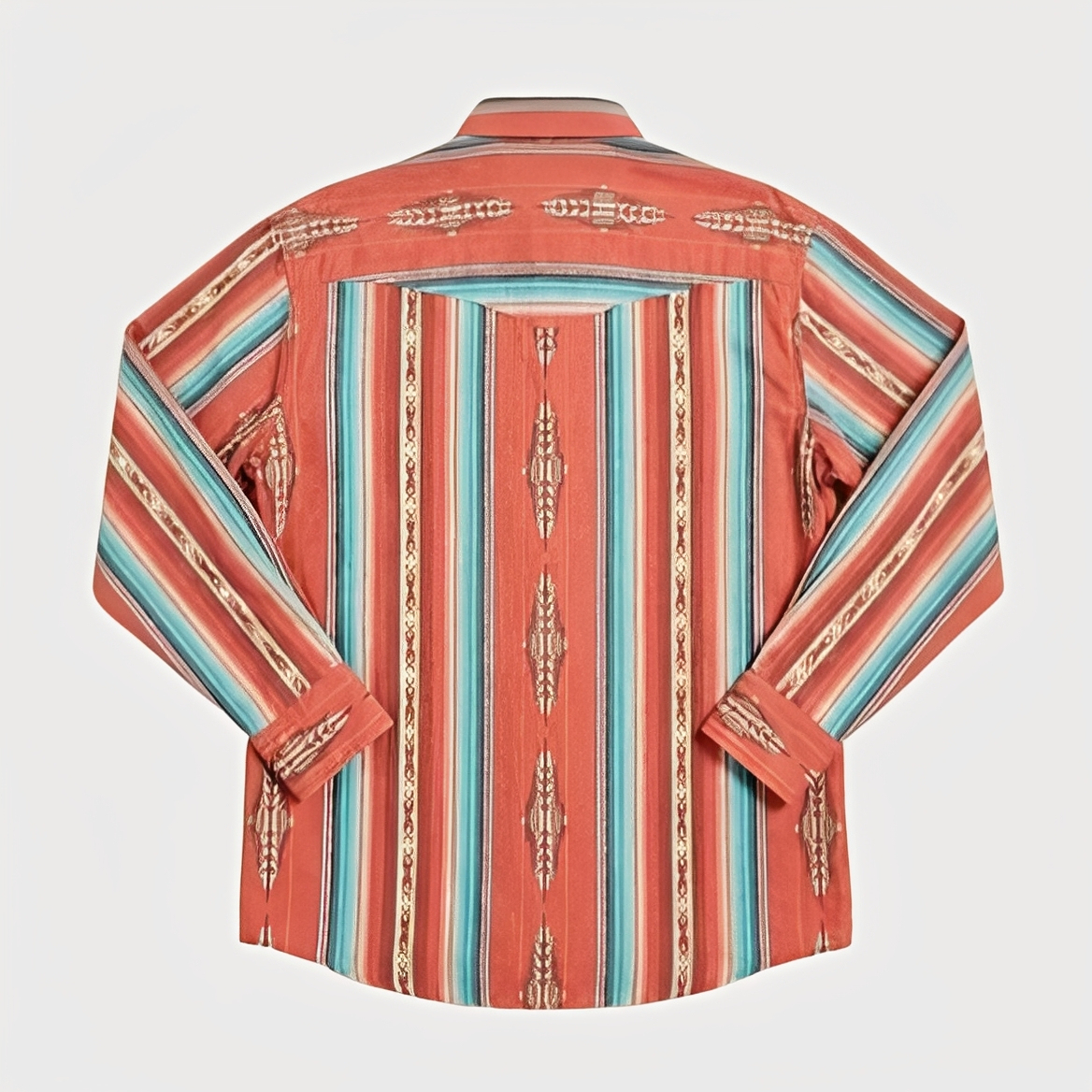The Wyatt Pearl Snap | Heritage Serape & Chevron Western Shirt - 3
