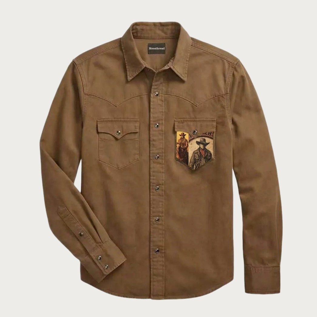 The Southwest Nomad | Character Image Cotton Western Shirt