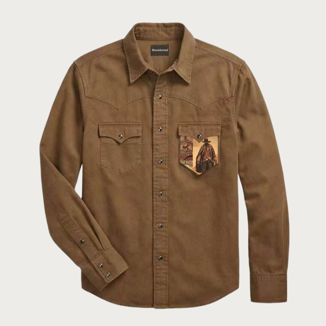 The Southwest Nomad | Character Image Cotton Western Shirt