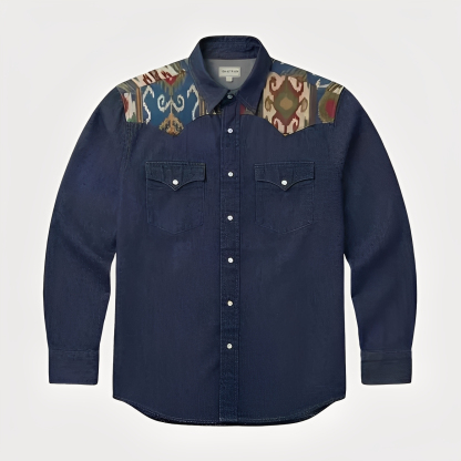 Ikat print - Raw Indigo - Four prints