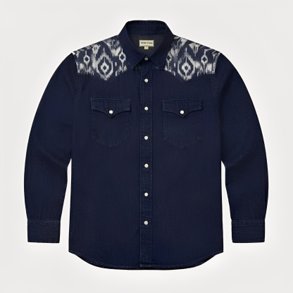 Ikat print - Raw Indigo - Four prints