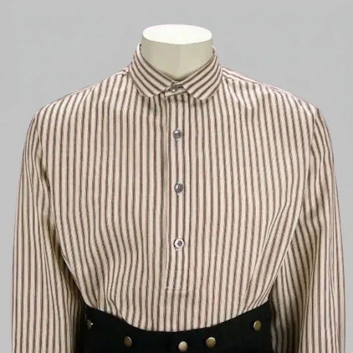 The Shiloh Sage | Victorian Ticking-Stripe Shirt
