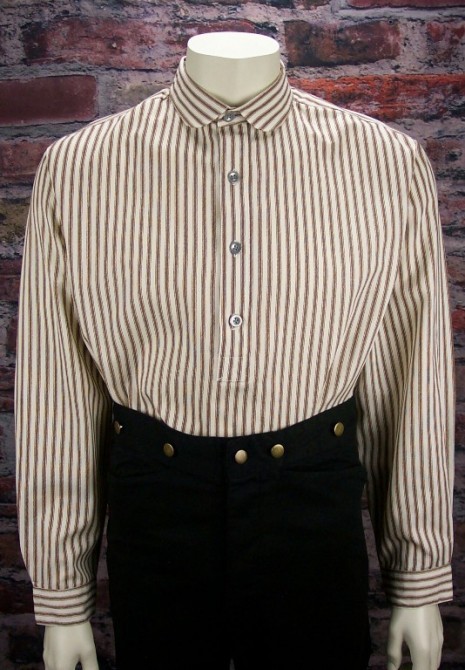 Mens 1861 Shiloh Classic Cotton Pullover Frontier Shirt-MesaThread