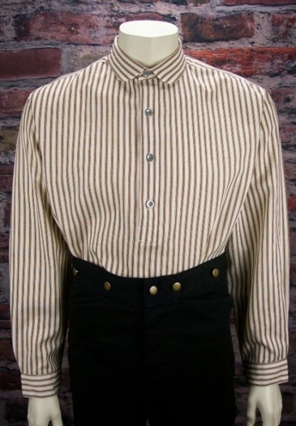 Mens 1861 Shiloh Classic Cotton Pullover Frontier Shirt-MesaThread