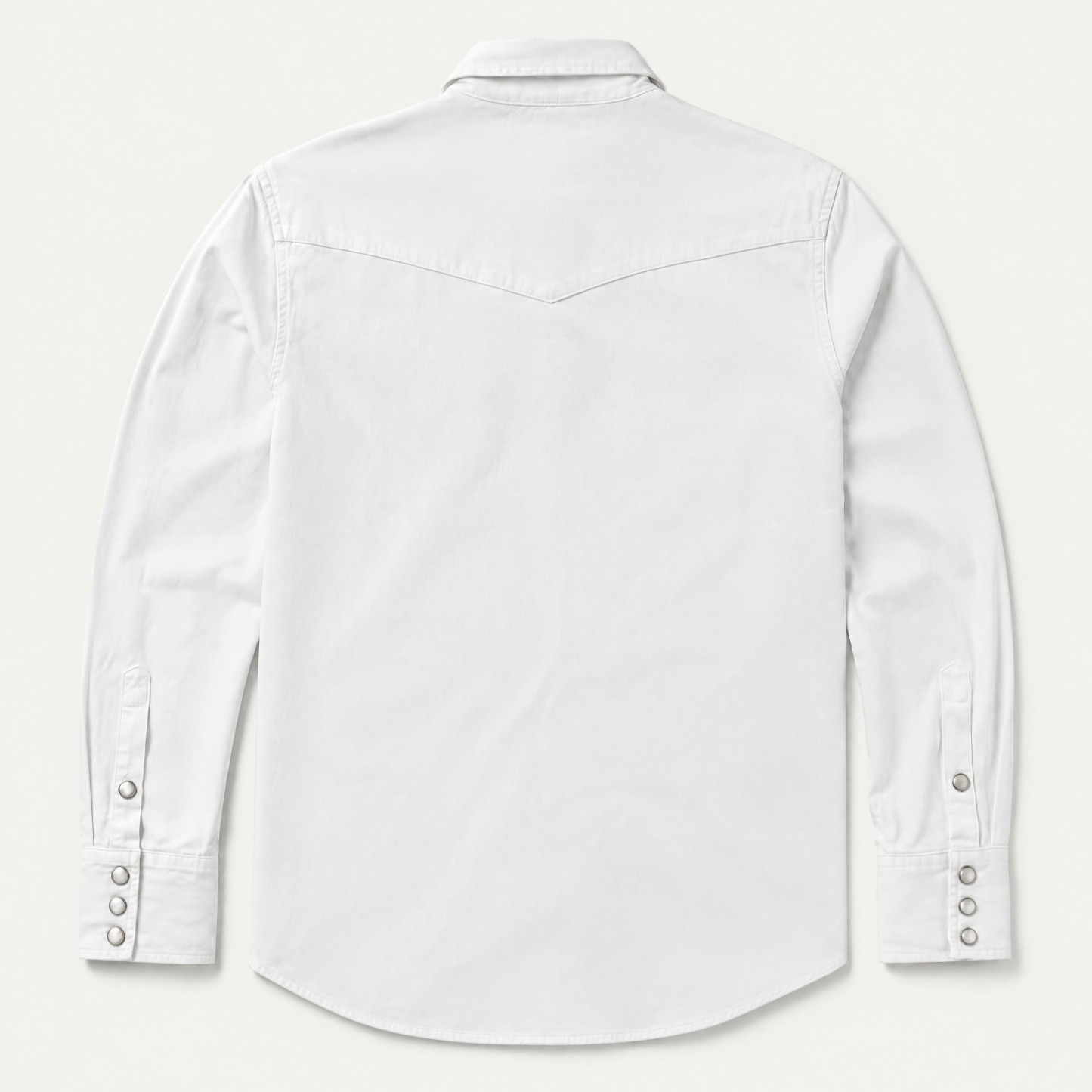 The Snowcap Sentinel - Heritage White Western With White Snap