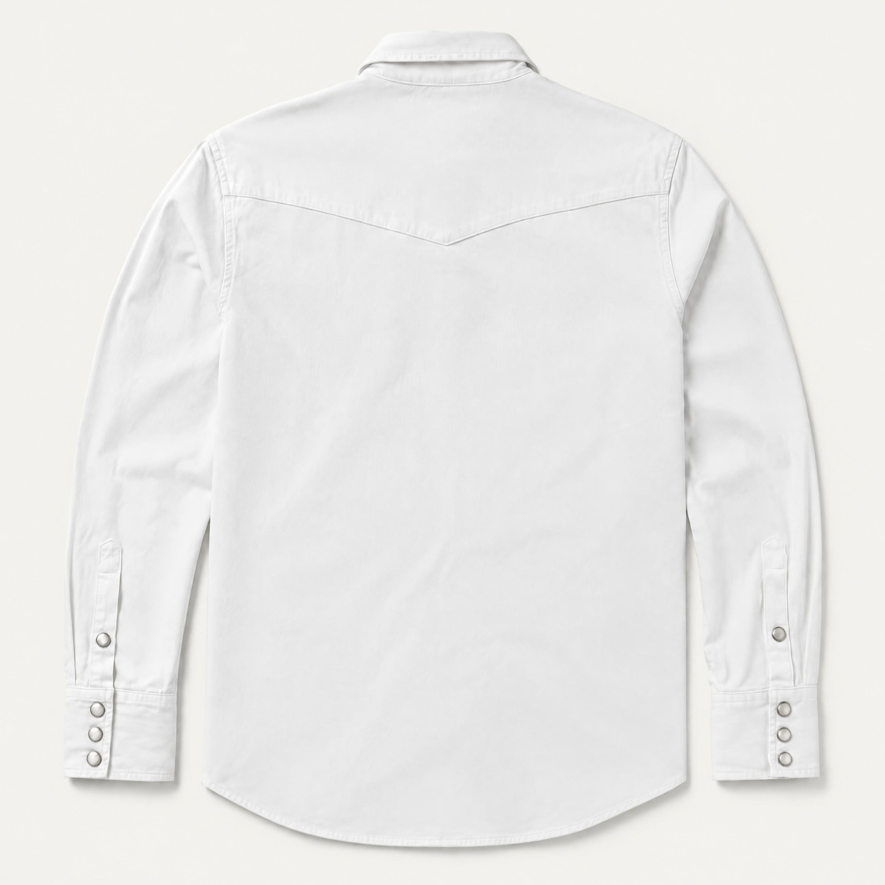 The Snowcap Sentinel - Heritage White Western With White Snap