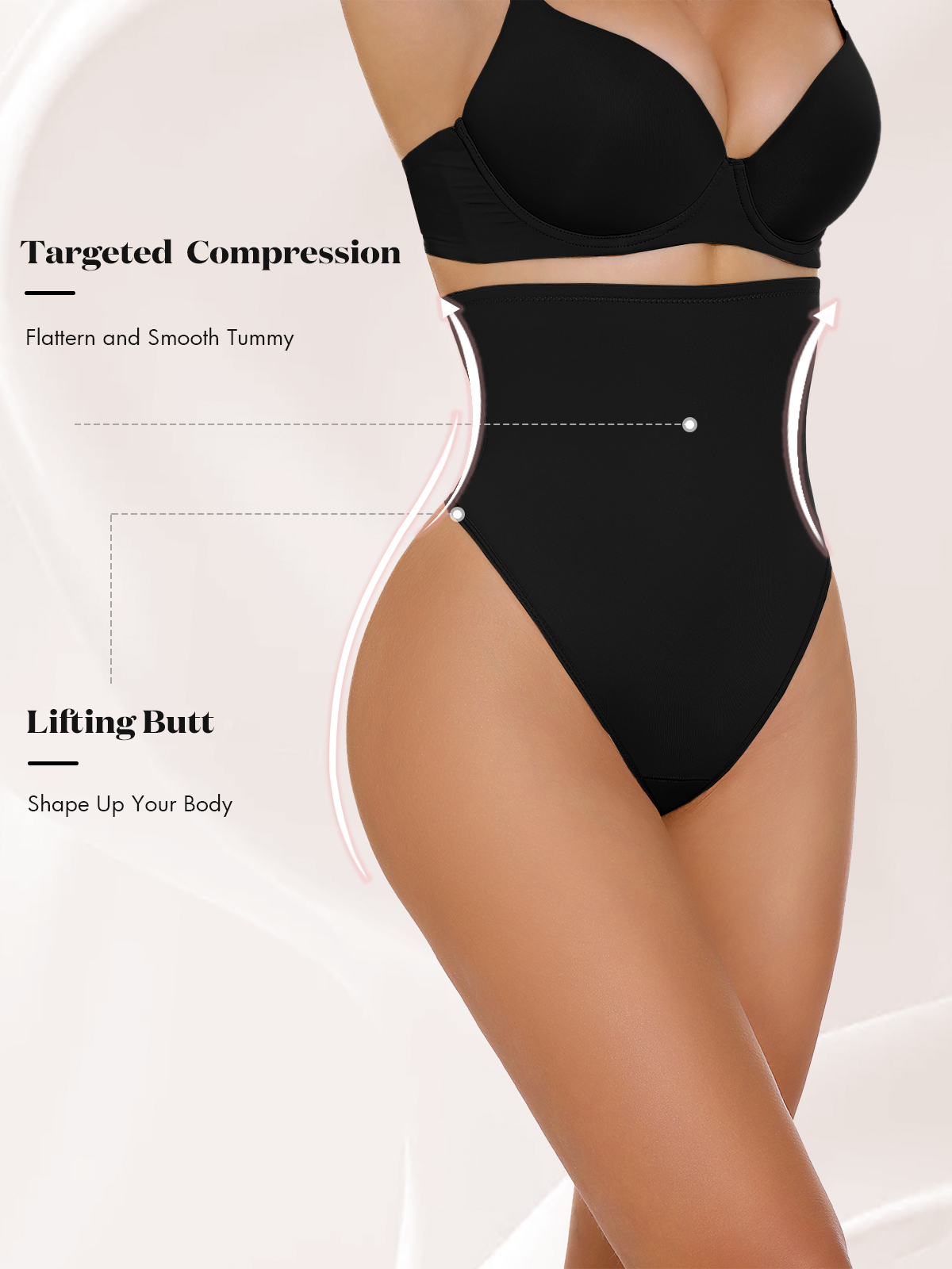 Imily Bela Adaptively Stretchy High Waist Comfort Tummy Control Butt Lifting Shapewear Shorts