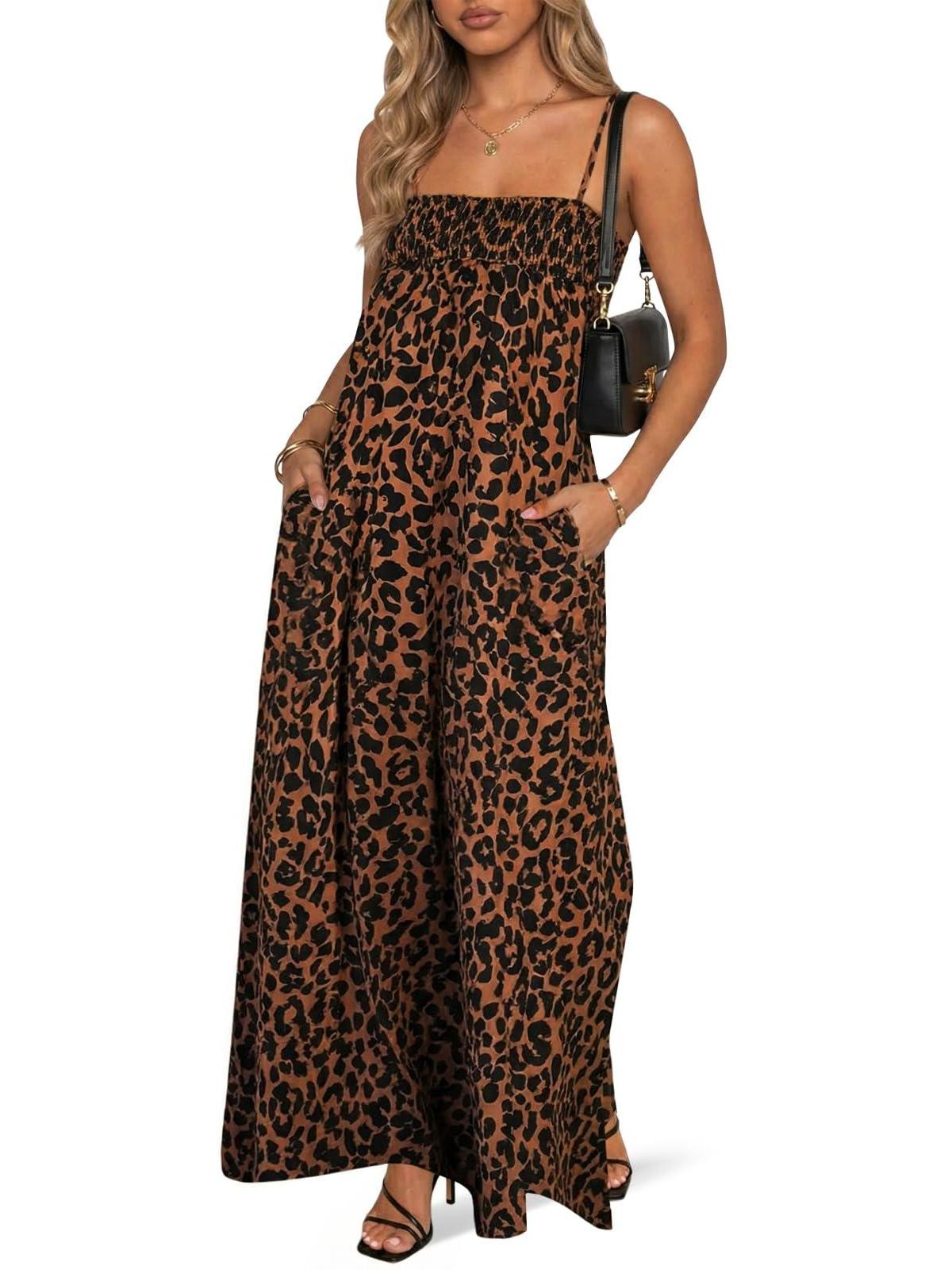Imily Bela Pocketed Smocked-Bodice Maxi Dress
