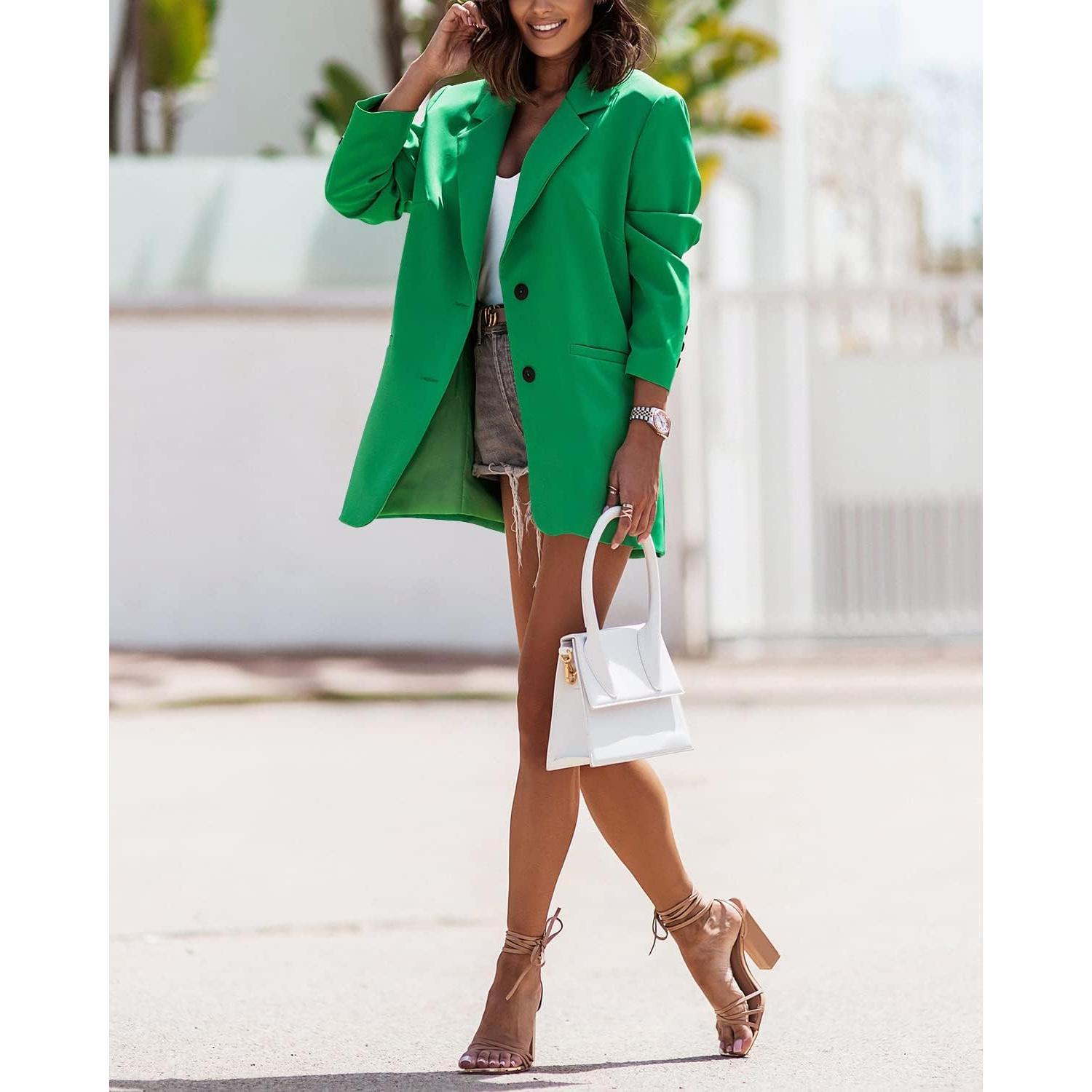 Imily Bela Women's Oversized Button-Front Blazer