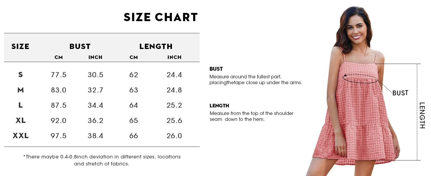 Imily Bela Womens Plaid A-line Dresses Shoulder Straps Ruffle Hem Casual Mini Dress with Side Pocket