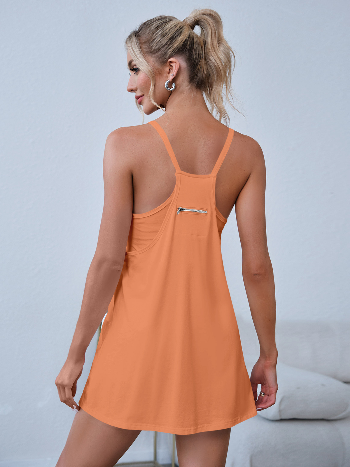 Imily Bela Women's Summer Mini Dress Casual Workout Tennis Dress with Shorts Sleeveless Althletic Dresses