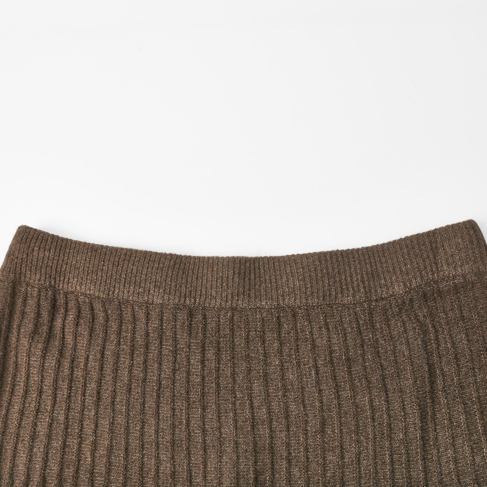 Imily Bela Cozy Knit Tie-Neck Sweater & Skirt Set - Women's Ribbed Three-Piece Outfit