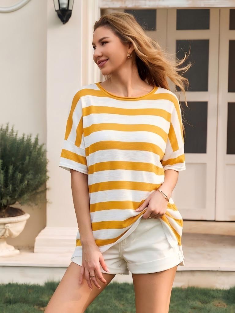 Side-Slit Oversized Tee