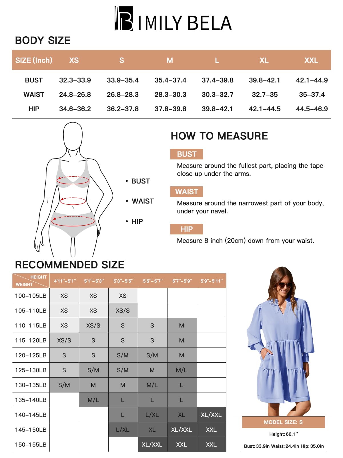 Imily Bela Womens Fall Long Sleeve Tunic Dress Casual V Neck Loose Ruffle Tiered Dress