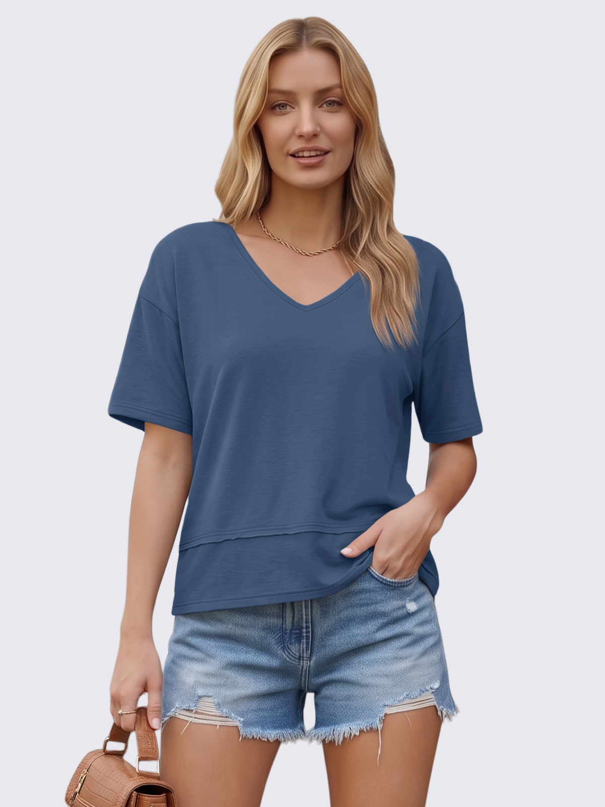 Flowy V-Neck Tee