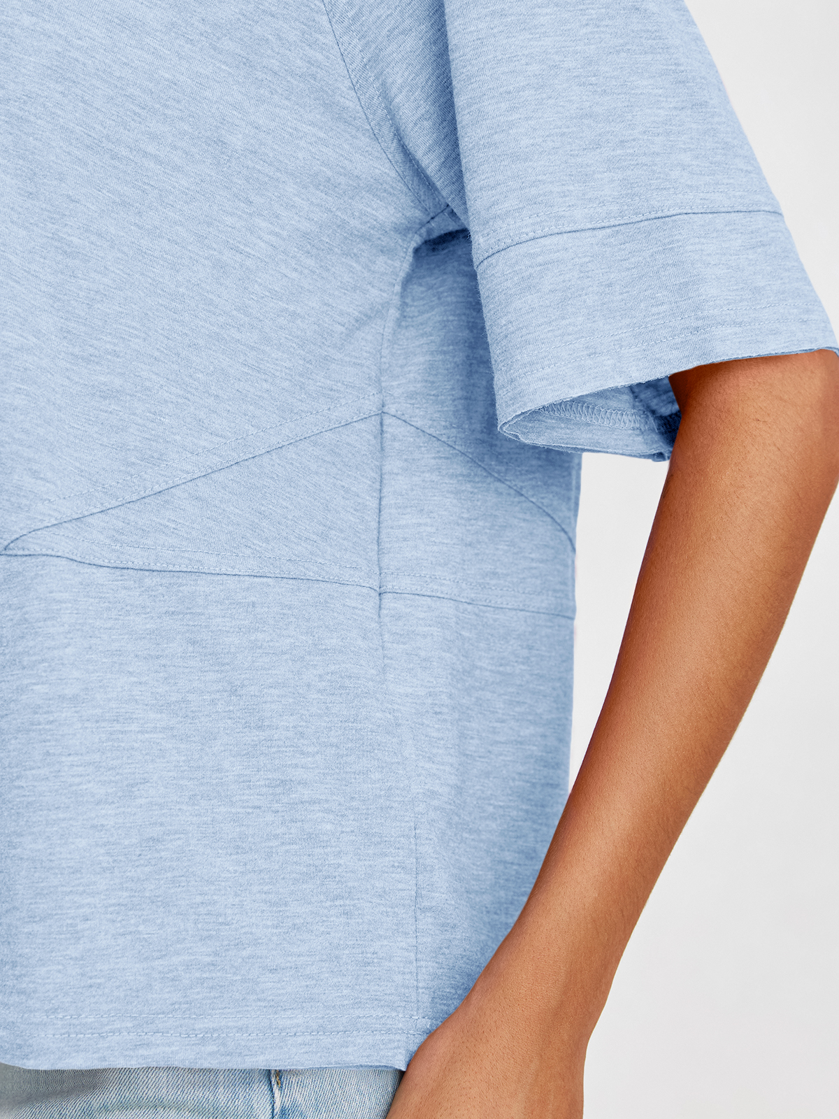 Imily Bela Womens Oversized T Shirts Summer Casual Crewneck 3/4 Sleeve Loose Fit Cute Flowy Tops