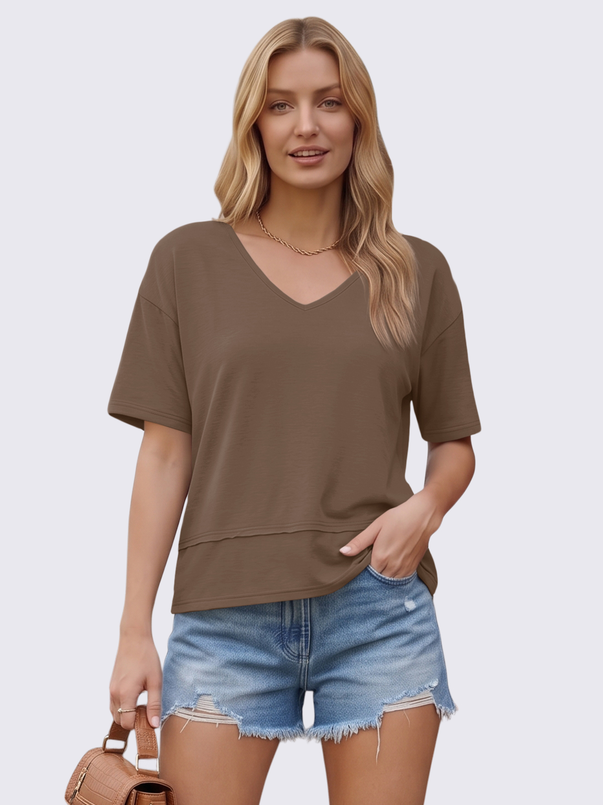 Flowy V-Neck Tee